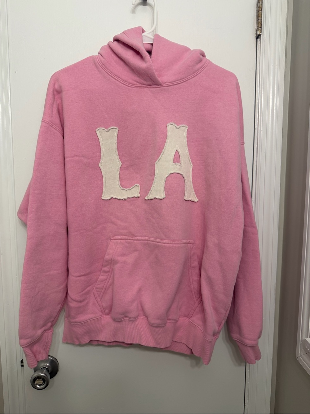 PacSun Pink LA Cowl Hoodie Sweater
